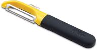 🍋 efficient joseph joseph multi-peel serrated peeler with easy-grip handles and stainless steel blade - ideal for kitchen vegetable and fruit zesting in vibrant yellow logo