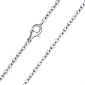 img 1 attached to 📿 Bingcute Stainless Steel Cable Chain Necklace with Lobster Clasp - Available in Lengths from 18 to 36 Inches (24 Inches)