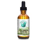 cold-pressed organic cucumber seed oil - 100% pure, unrefined, 2 oz - bella terra oils logo