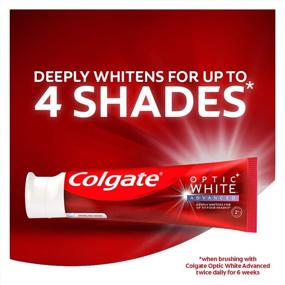 img 3 attached to 🦷 Colgate Optic White Advanced Teeth Whitening Toothpaste - Sparkling White, 3.2 Ounce (3 Pack)