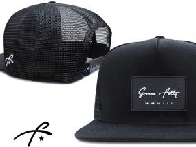 img 3 attached to 🧢 Grace Folly Trucker Hat: Unisex Snapback Mesh Caps for Men & Women