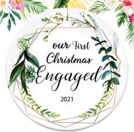 christmas ornament decoration romantic newlywed logo