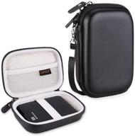 🧳 protect and travel with canboc hard carrying case for wd elements & seagate expansion portable hard drives - black logo