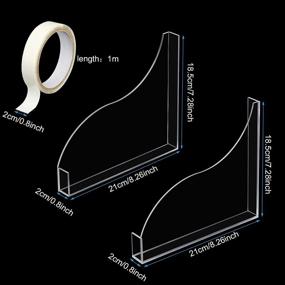 img 3 attached to 🛀 Clear Acrylic Bath Tub Splash Guards with Corner Guards and Adhesive Tape - 2 Sets for Bathtub Shower Protection