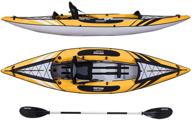🚣 inflatable recreational touring kayak - driftsun almanor with eva padded seats, high back support, includes paddles, pump (1 person, 2 person, 2 plus 1 child) logo