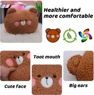 🐻 bear plush pillow: soft, cute, and kawaii animal plushie toy for kids – perfect for sleeping, nap time, and birthdays – suitable for boys and girls – 14.9 inches logo