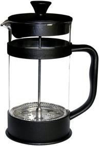 img 1 attached to Premium Francois et Mimi Borosilicate Glass French ☕️ Press Coffee Maker, 50-Ounce, Black – Perfectly Brew Intense Coffee!