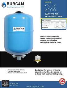 img 2 attached to 💧 BURCAM 600541B Blue 2.1 Gallon Inline Pressure Tank
