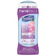 🌸 suave sweet pea violet deodorant stick 48-hour odor & wetness protection – 2.6 oz, 2 count logo