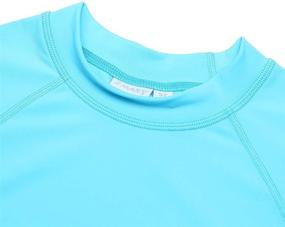 img 1 attached to 👕 Protective and Stylish: ZALAXY Boys' Short Sleeve Rashguard UPF 50+ Swim Shirt for Kids' Sun Protection and Swimwear