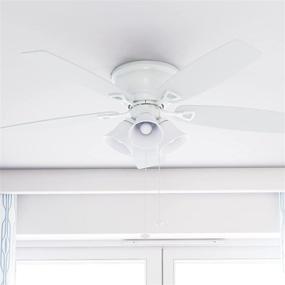 img 1 attached to Honeywell Ceiling Fans 50520-01: Quick-2-Hang, 🏡 52-inch, Easy Installation White/Maple Blades - Buy Now!