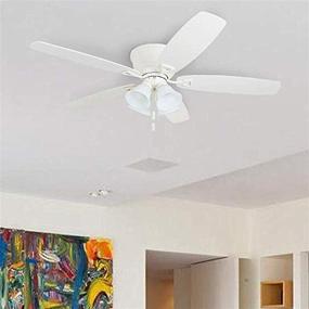 img 2 attached to Honeywell Ceiling Fans 50520-01: Quick-2-Hang, 🏡 52-inch, Easy Installation White/Maple Blades - Buy Now!