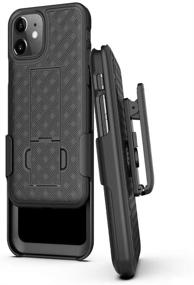 img 3 attached to 📱 iPhone 11 6.1" Case with Belt Clip - BELTRON Super Slim Shell & Holster Combo with Kickstand, Swivel Belt Clip Holster for Apple iPhone 11 6.1" - (2019)