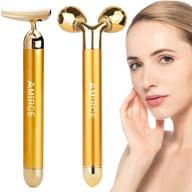 🌸 enhance your skincare routine with the 2 in 1 electric face massager roller kit logo