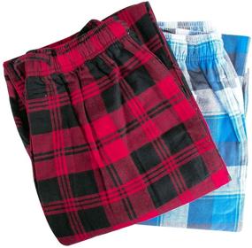 img 3 attached to 👦 Youth Size Big Boys Plaid Cotton Lounge Pants Sleepwear Bottoms 8 10 12 14 16