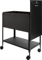 🗄️ lorell black standard lock mobile file cabinet - 28.35in x 16.54in x 6.50in logo