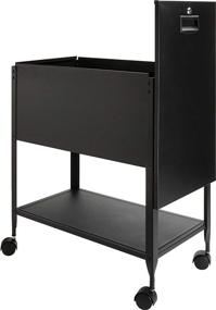 img 4 attached to 🗄️ Lorell Black Standard Lock Mobile File Cabinet - 28.35in x 16.54in x 6.50in