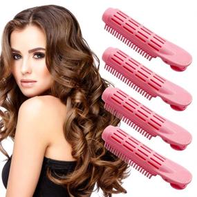 img 1 attached to Volumizing Naturally Curlers Styling 4Pcs Pink