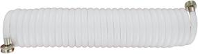 img 2 attached to 🌊 Plastair SpringHose PUWE625B9-M-11S-AMZ: White, 3/8-Inch by 25-Foot, Lead-Free Recoil Hose for Safe Drinking Water in Marine/RV Uses