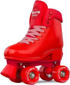 img 4 attached to Adjustable Roller Skates for Girls and Boys - Fits 4 Shoe Sizes - Crazy Skates' Soda Pop