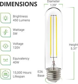 img 3 attached to 🌞 Enhance Your Ambience with Sunco Lighting Dimmable Filament Restaurant Bulbs