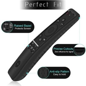 img 1 attached to Premium Silicone Protective Case for Samsung New Smart TV 📱 Remote Control BN59 Series - Shockproof, Anti Slip, Thicken Layer, Black