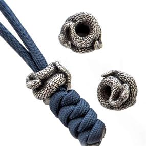 img 3 attached to 🐍 Metalfable Handcrafted Rattlesnake Paracord Accessories