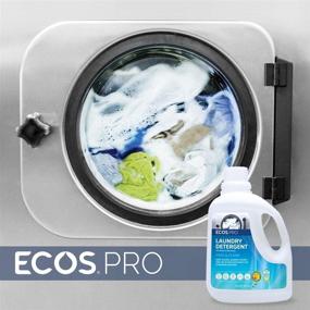 img 2 attached to 🧺 ECOS PRO PL9371/02 ECOS Liquid Laundry Detergent, Free and Clear (2-Pack)