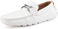 elevate your style with bruno marc hugh 01 leather driving men's shoes, loafers, and slip-ons logo