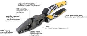img 2 attached to 🔧 SIREN 9LPC High Leverage Lineman's Pliers with Fish Tape Puller, Crimps, and Side Cutting Pliers - 9-1/2 inch