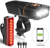 🚲 v vontox bike light set: 1200 lumens, waterproof, rechargeable battery logo