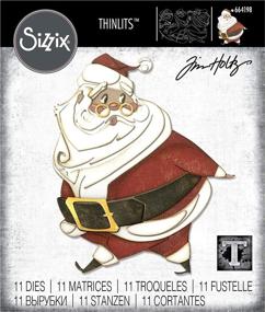 img 1 attached to 🎅 Sizzix Jolly St. Nick by Tim Hol Dies: Vibrant Multicolor Design for Festive Crafts