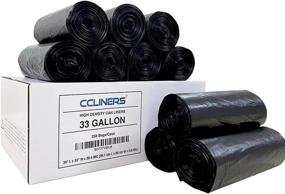img 4 attached to 🗑️ 250 Count 33 Gallon Trash Bags, 30 Gallon, 32 Gallon Garbage Bulk Trash Can Liners - Medium Duty, 20.4 Micron, Black