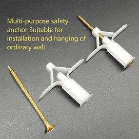 img 2 attached to 🔩 Hollow Wall Anchor Kit - Complete Set of Screw-in Drywall Anchors for Easy Mounting, Including Self-Drilling Fasteners