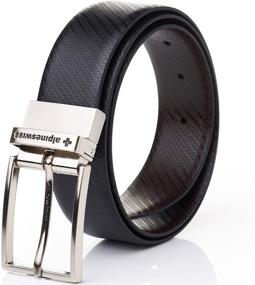 img 2 attached to Genuine Leather Men's Belts by Alpine Swiss for Casual Accessories