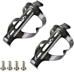 img 1 attached to Enhance Your Cycling Experience with the PERGEAR Carbon Fiber Lightweight Bicycle Water Bottle Cage