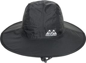 img 3 attached to Waterproof Wide Brim Bucket Hat for Sun Protection, Fishing, and Rain - Summer Unisex Water Resistant Cap by MOUNTFOOTPRINT