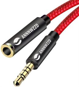 img 2 attached to 🎧 ANNNWZZD 3.5mm Headphone Extension Cable Adapter, Male to Female Stereo Audio Cable (6ft) - Enhanced Sound Quality