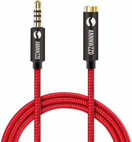 img 1 attached to 🎧 ANNNWZZD 3.5mm Headphone Extension Cable Adapter, Male to Female Stereo Audio Cable (6ft) - Enhanced Sound Quality