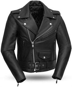 img 3 attached to Rev up Your Style 🏍️ with First Manufacturing Women's Classic Motorcycle Jacket!