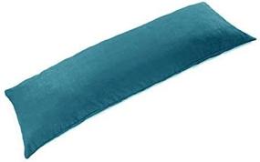 img 2 attached to 💤 TAOSON Ultra Soft Microfiber Body Pillow Cover Pillowcase Protector Cushion Cover with Hidden Zipper Closure - Cover Only, No Insert Included (21x54 inches - Fits 20x54 Pillows, 21x54 Pillows) in Teal Blue Shade