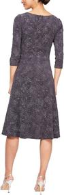 img 2 attached to Alex Evenings Womens Jacquard Regular Women's Clothing