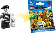 🤡 lego minifigures series 2 mime - collectible toy with classic entertainment logo