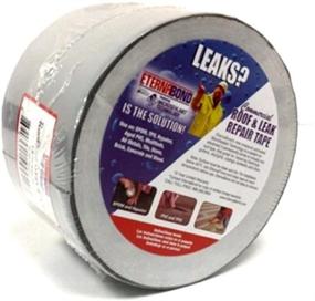 img 1 attached to 🏠 Black Mobile Home RV Rubber Roof Repair Tape - EternaBond, 4" x 20', 20 Feet