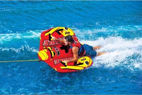 img 3 attached to 🚤 WOW World of Watersports Inflatable Steerable Tube for Boating, Take Control of the Ride, 1 or 2 Person, Model 19-1090