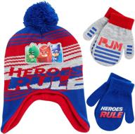 pj masks cold weather boys' accessories: mitten gloves for optimized online search logo