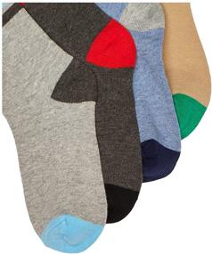 img 2 attached to Jefferies Socks Big Boys' Stripe Crew Socks 6 Pack, Multiple Sizes
