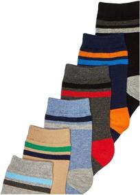 img 3 attached to Jefferies Socks Big Boys' Stripe Crew Socks 6 Pack, Multiple Sizes