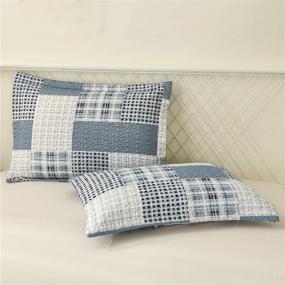 img 1 attached to Lightweight Patchwork Breathable Bedspread Geometric Bedding