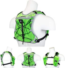 img 4 attached to 🏃 M Orange Mud Gear Vest Pro: 35oz/1L On-Board Hydration, Spacious Phone Storage, Enhanced Stability for Running and Cycling.